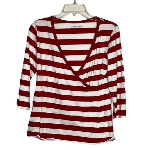 New York & Co. Striped Top - Picture 1 of 6